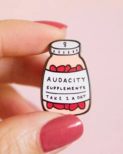 Little Woman Goods Audacity Supplements Pin