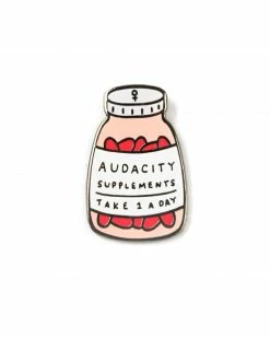 Little Woman Goods Audacity Supplements Pin