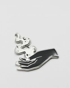 A Fink & Ink Pins + Patches Babe With The Power Magic Hand Pin