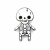 These Are Things Pins + Patches Skeleton Baby Pin