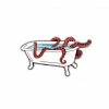 Badaboöm Studio Enamel Pins + Buttons Tentacles Bathtub Pin