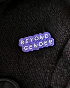 Bianca Designs Beyond Gender Pin - Purple Pins + Patches