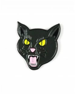 Felt Good Co. Pins + Patches Black Cat Pin