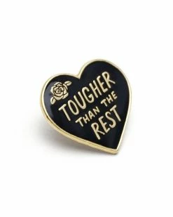 Lucky Horse Press Enamel Pins + Buttons Tough Heart Pin