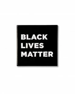 On Point Pins Black Lives Matter Block Pin Enamel Pins + Buttons