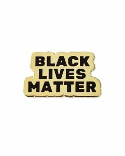 Radical Dreams Enamel Pins + Buttons Black Lives Matter Lapel Pin - Gold
