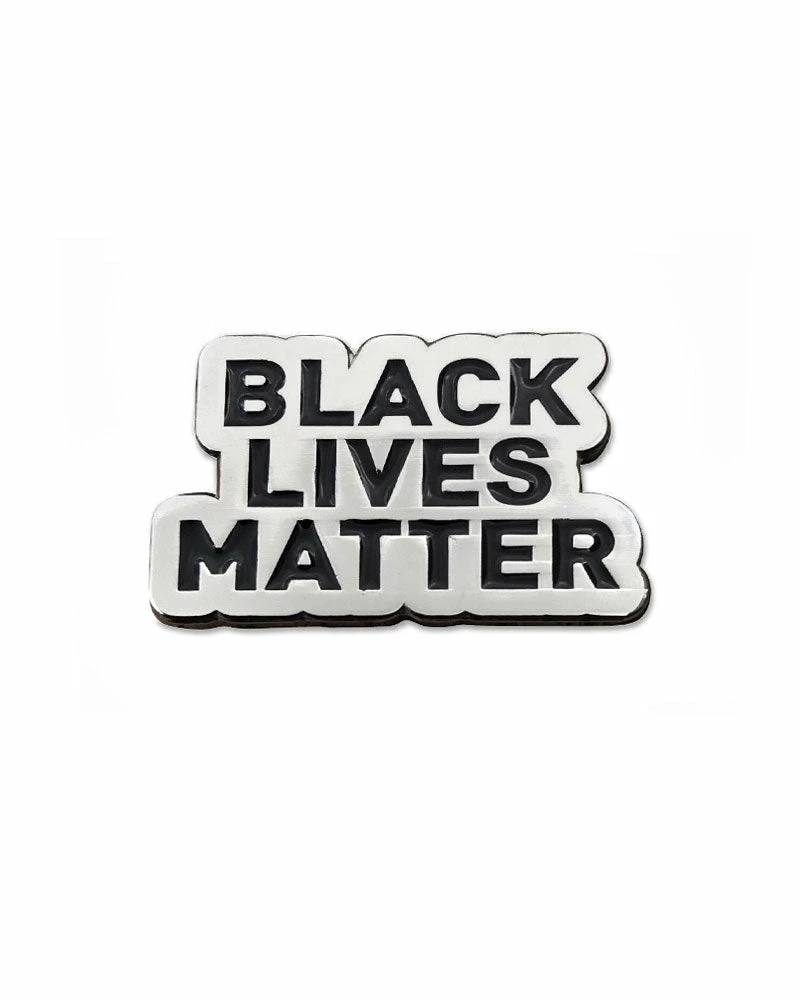 Radical Dreams Black Lives Matter Lapel Pin - Silver Enamel Pins + Buttons 1 Radical Dreams Black Lives Matter Lapel Pin - Silver Enamel Pins + Buttons