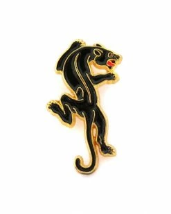 No Fun Press Enamel Pins + Buttons Black Panther Pin