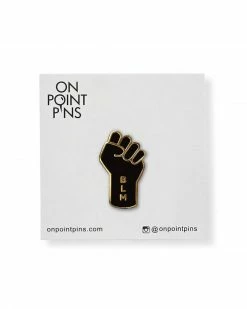 On Point Pins Enamel Pins + Buttons Black Lives Matter (BLM) Fist Resist Pin