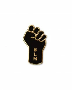 On Point Pins Enamel Pins + Buttons Black Lives Matter (BLM) Fist Resist Pin
