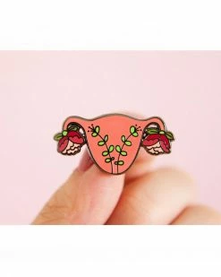 Little Woman Goods Blooming Uterus Pin Pins + Patches