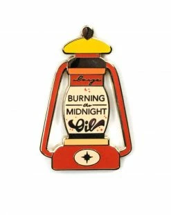 Franki Hanke Burning The Midnight Oil Pin