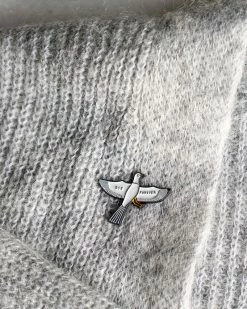 Stay Home Club Pins + Patches Bye Forever Bird Pin