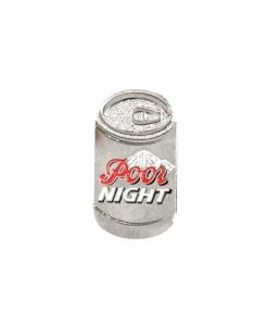 PinPointBK Enamel Pins + Buttons Poor Night Coors Light Pin