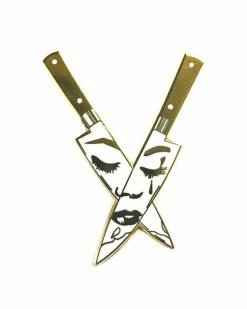 Strike Gently Co. Enamel Pins + Buttons Crying Knives Pin