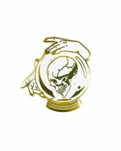 Strike Gently Co. Crystal Ball Skull Pin Enamel Pins + Buttons