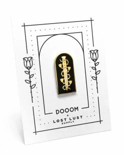 Lost Lust Supply Enamel Pins + Buttons Dagger & Roses Pin - Black