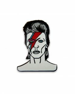 KingPinz Bowie Pin Enamel Pins + Buttons