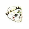 Ashlea Bechaz Enamel Pins + Buttons Dead King Skull Pin