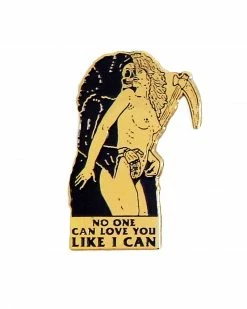 Hungry Ghost Press Enamel Pins + Buttons Death Kiss Pin