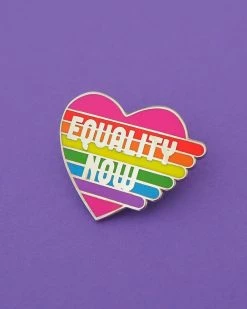 Hand Over Your Fairy Cakes Equality Now Heart Pin