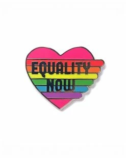 Hand Over Your Fairy Cakes Equality Now Heart Pin