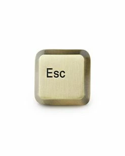 Mean Folk Enamel Pins + Buttons Esc Key Pin