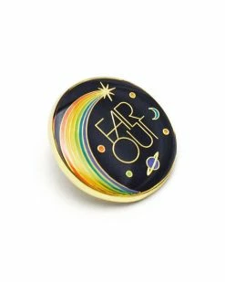 Lucky Horse Press Pins + Patches Far Out Galaxy Pin