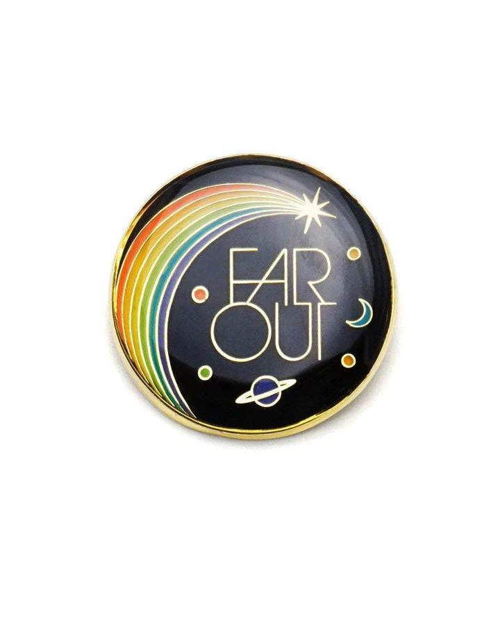 Lucky Horse Press Pins + Patches Far Out Galaxy Pin 1 Lucky Horse Press Pins + Patches Far Out Galaxy Pin