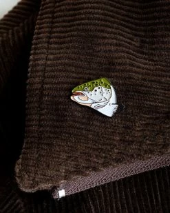 Stay Home Club Fish Head Pin Enamel Pins + Buttons