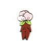 Little Woman Goods Flower Child Pin - Brown