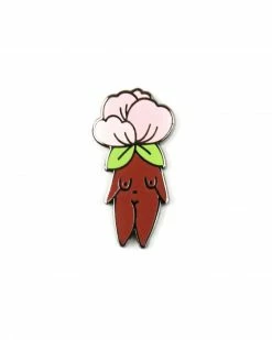 Little Woman Goods Flower Child Pin - Brown