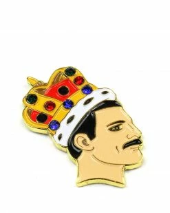 The Found Freddie Mercury Pin Pins + Patches
