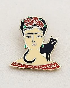Wildship Studio Frida Kahlo Cat Pin