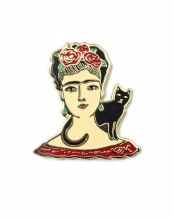 Wildship Studio Frida Kahlo Cat Pin