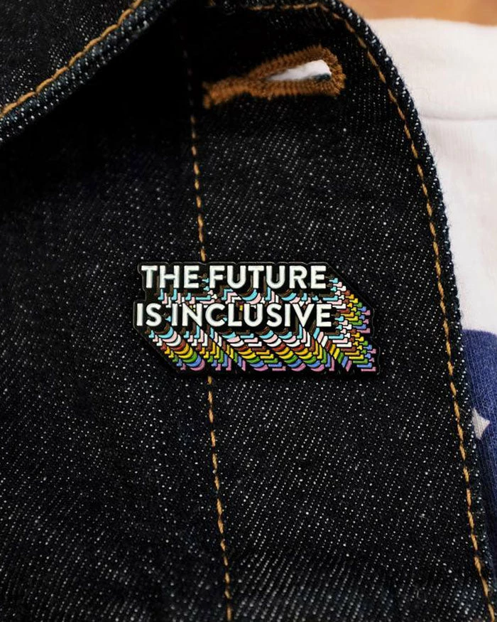 Bianca Designs The Future Is Inclusive Rainbow Pin 3 Bianca Designs The Future Is Inclusive Rainbow Pin