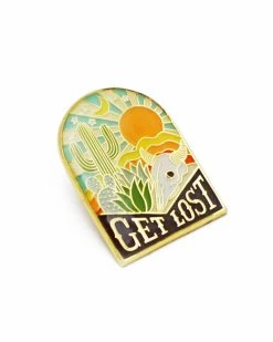 Lucky Horse Press Get Lost Desert Pin Enamel Pins + Buttons