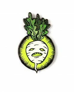 Cat Coven Turnip Jack O' Lantern Pin (Glow-in-the-Dark) Pins + Patches