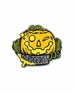 Queerly Departed Gourd-geous Jack-o-Lantern Pin Pins + Patches