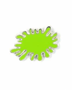 Monsters Outside Green Slime Splat Pin Enamel Pins + Buttons