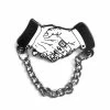 Strike Gently Co. Handshake Chain Pin Enamel Pins + Buttons
