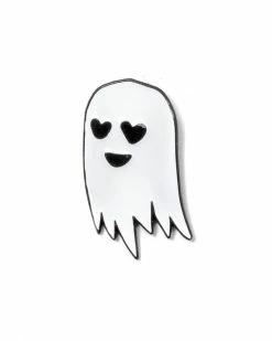 Sara M. Lyons Enamel Pins + Buttons Happy Ghost Pin
