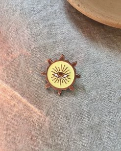 Michael Ezzell Helios Sun Eye Pin Enamel Pins + Buttons
