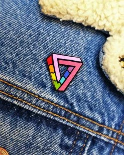 Bianca Designs Impossibly Gay Triangle Pin Pins + Patches