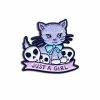 Band Of Weirdos Just A Girl Kitty Cat Pin