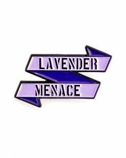 Butch & Sissy Lavender Menace Pin Pins + Patches