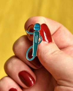 Franki Hanke Enamel Pins + Buttons Magic Wand Vibrator Pin