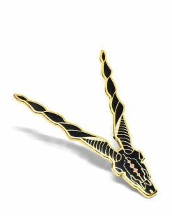 Lost Lust Supply Markhor Goat Head Large Pin Enamel Pins + Buttons