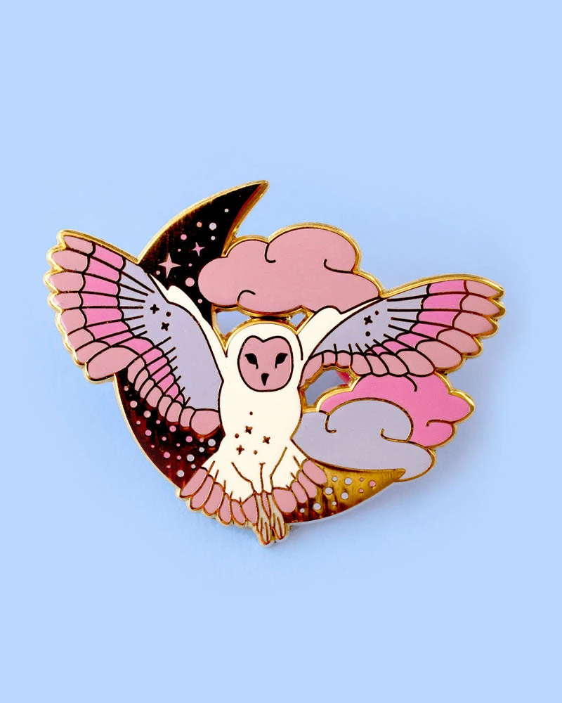 Glitter Punk Pins + Patches The Midnight Owl Pin 2 Glitter Punk Pins + Patches The Midnight Owl Pin