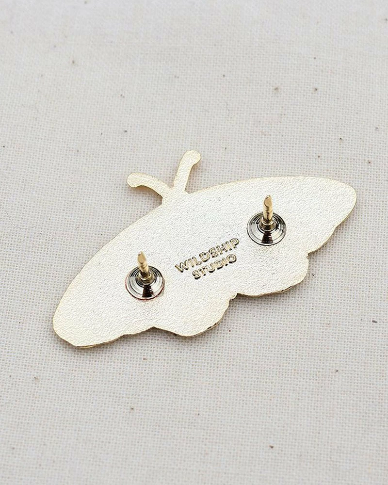 Wildship Studio Enamel Pins + Buttons Monarch Butterfly Pin 4 Wildship Studio Enamel Pins + Buttons Monarch Butterfly Pin